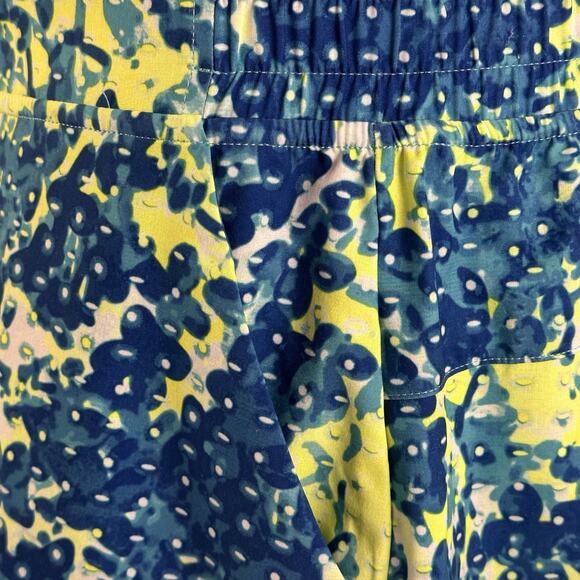 Slazenger XXL Plus Size Golf‎ Skort Blue Yellow Print Pockets Activewear Resort - Picture 8 of 12